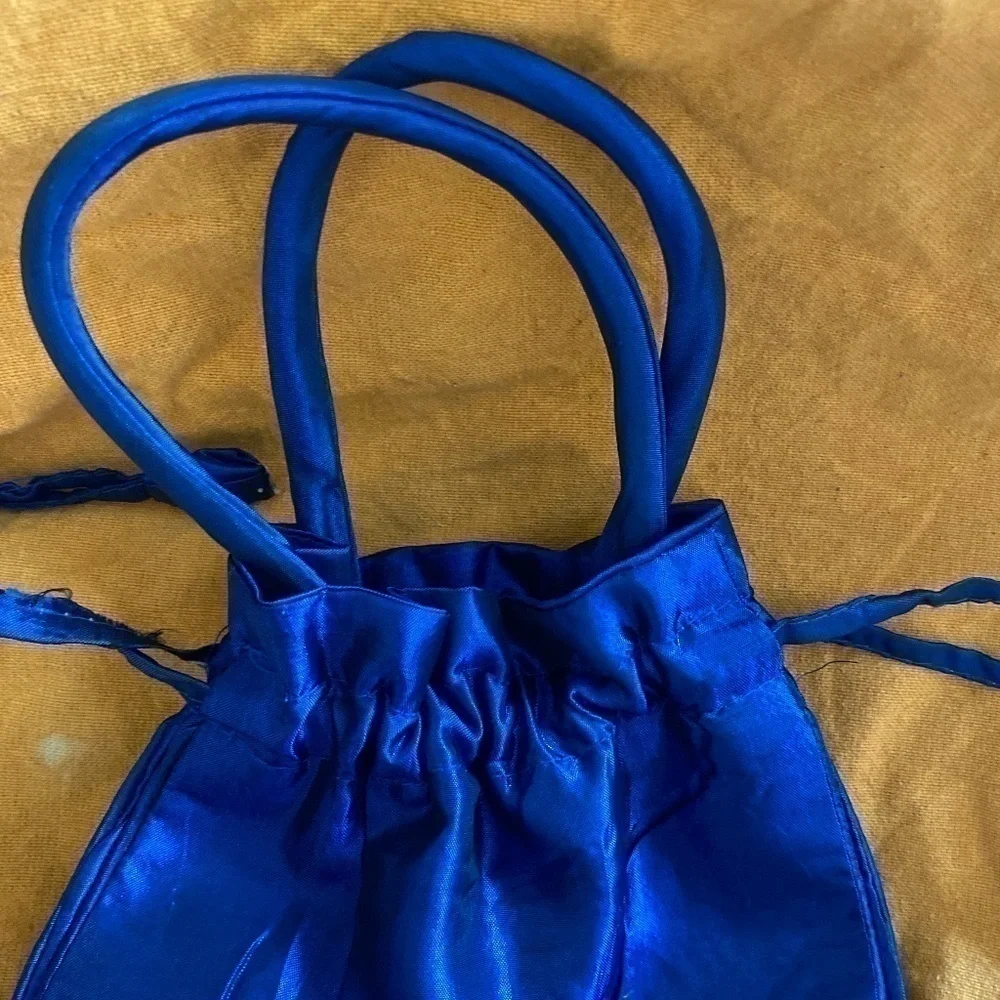 Darling Little Silky Evening Purse w Drawstring
